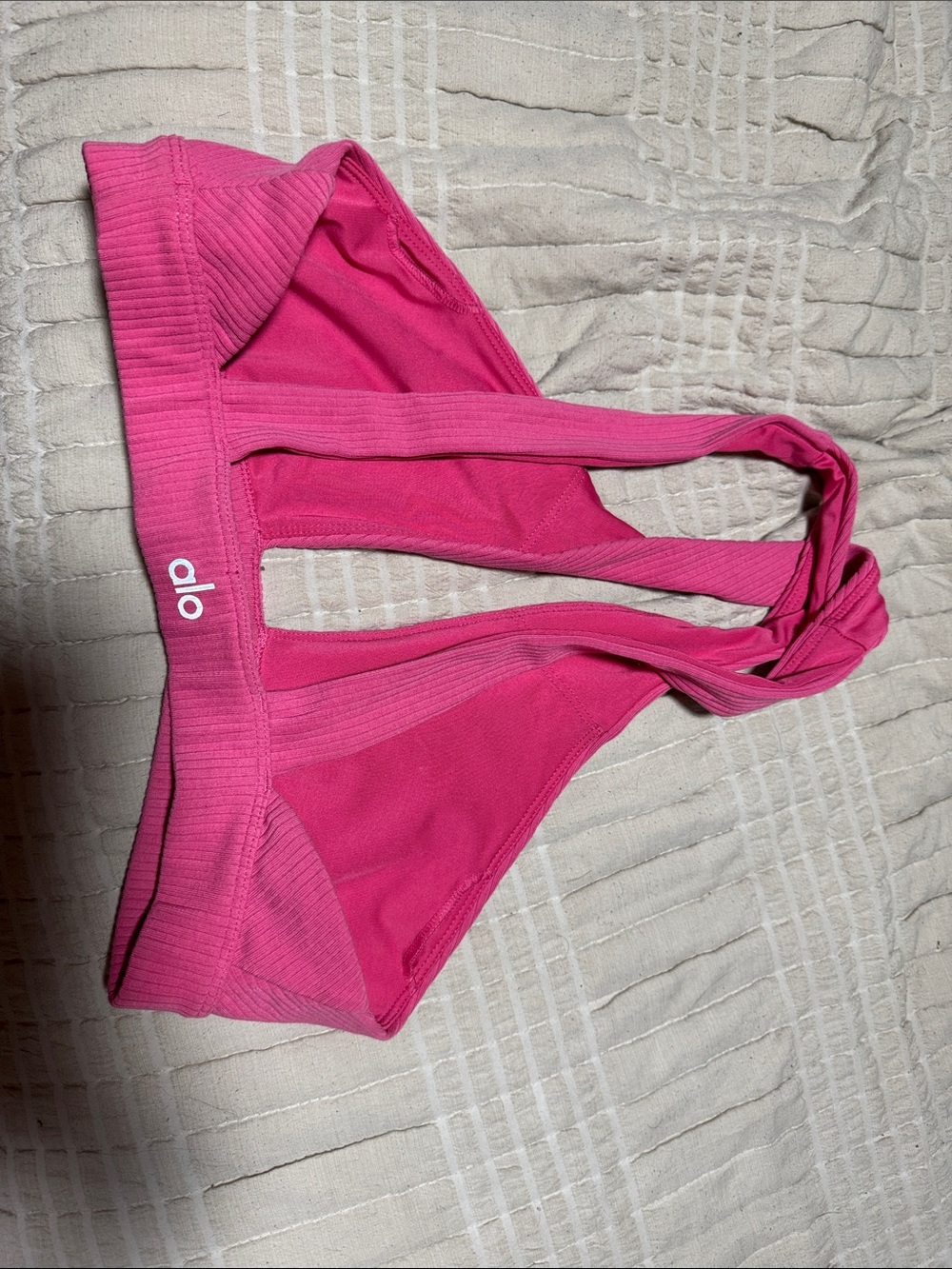 Pink alo sports bra activewear